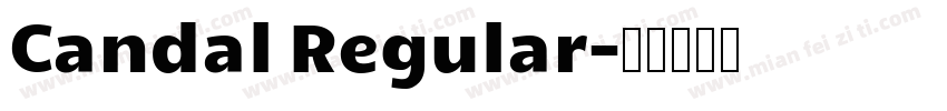 Candal Regular字体转换